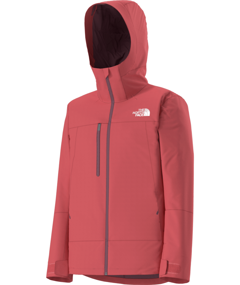 The North Face Red Hooded Full-Zip Shell Jacket
