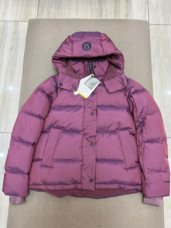 lululemon Mauve Purple Hooded Quilted Puffer Jacket
