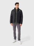 The North Face Black Stand-Collar Quilted Puffer Jacket