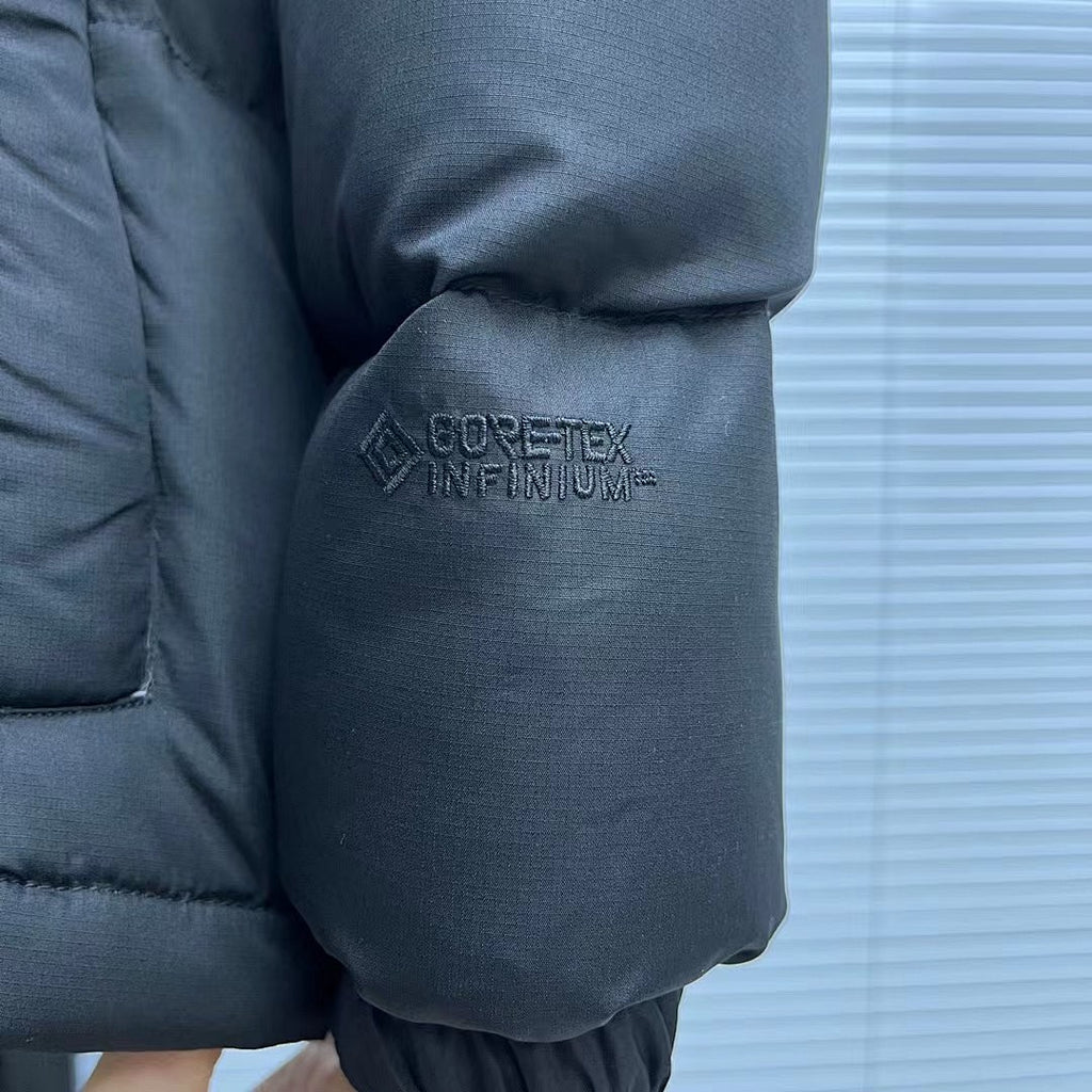 The North Face Purple Label Black Hooded Quilted Puffer Jacket
