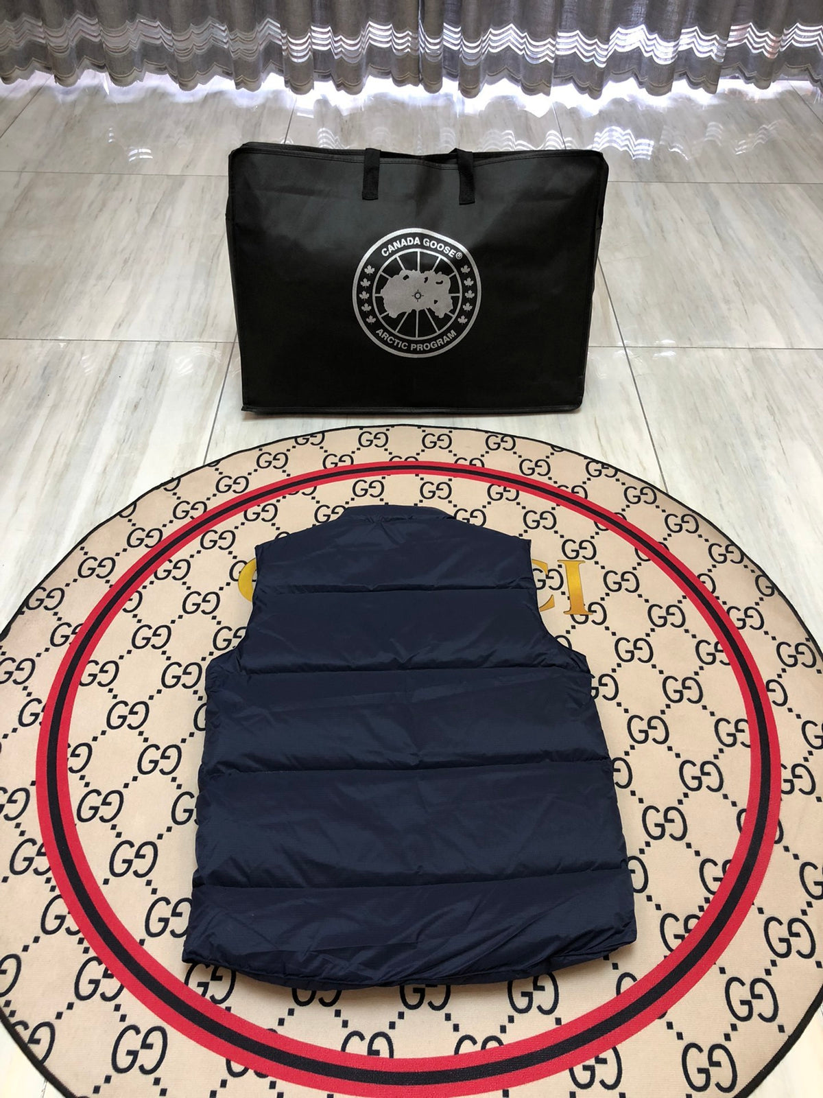 Canada Goose Navy Quilted Puffer Vest