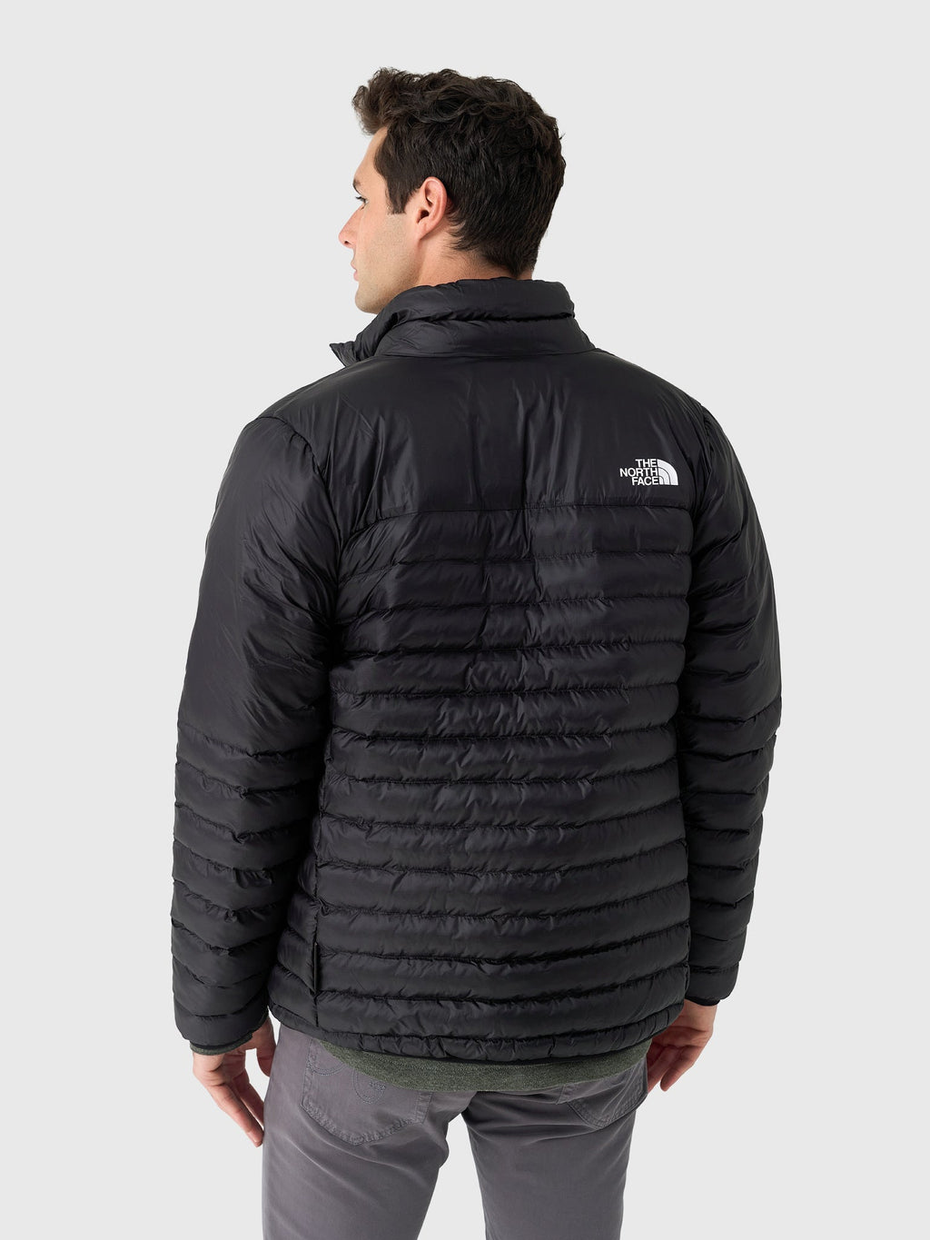 The North Face Black Stand-Collar Quilted Puffer Jacket