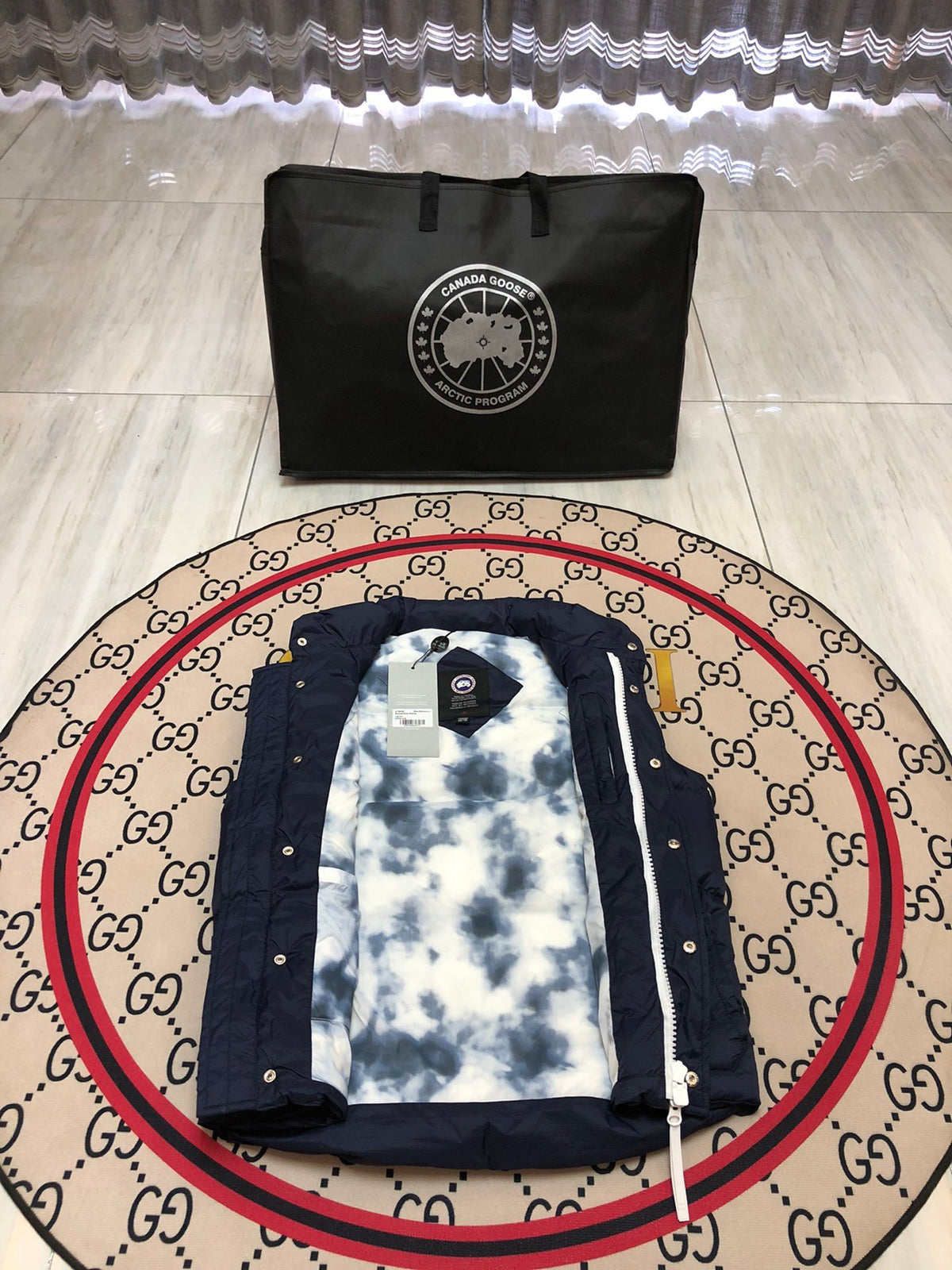 Canada Goose Navy Quilted Puffer Vest