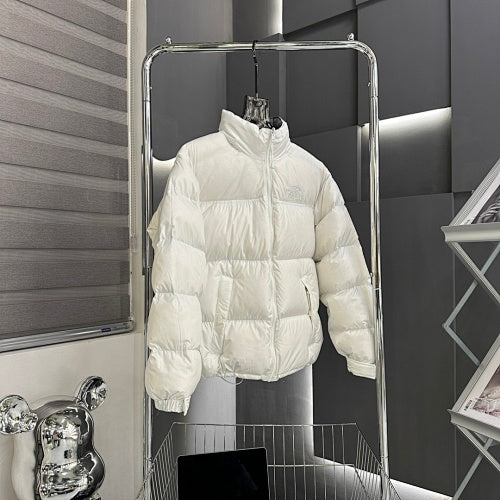 The North Face White Stand-Collar Quilted Puffer Jacket