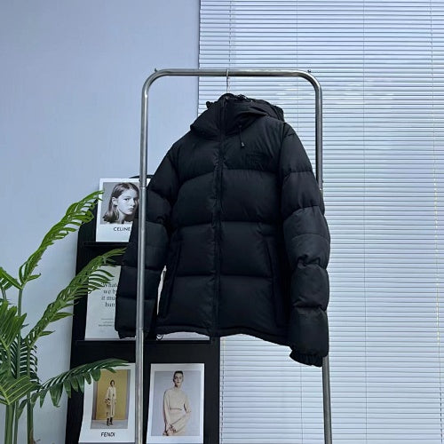 The North Face Purple Label Black Hooded Quilted Puffer Jacket