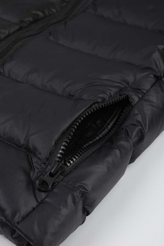 Canada Goose Black Hooded Quilted Puffer Jacket