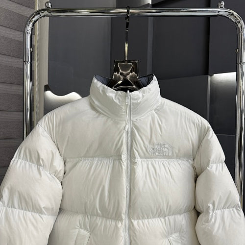 The North Face White Stand-Collar Quilted Puffer Jacket