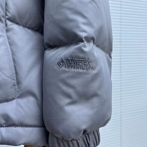 The North Face Purple Label Slate Gray Hooded Quilted Puffer Jacket