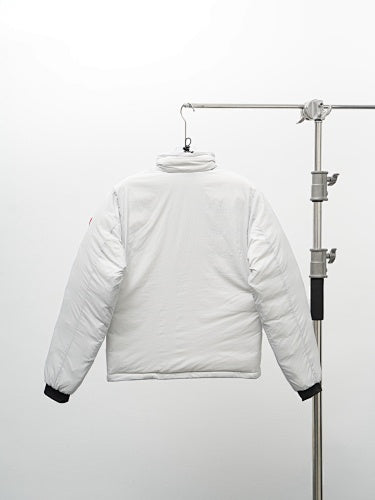 Canada Goose White Stand-Collar Puffer Jacket