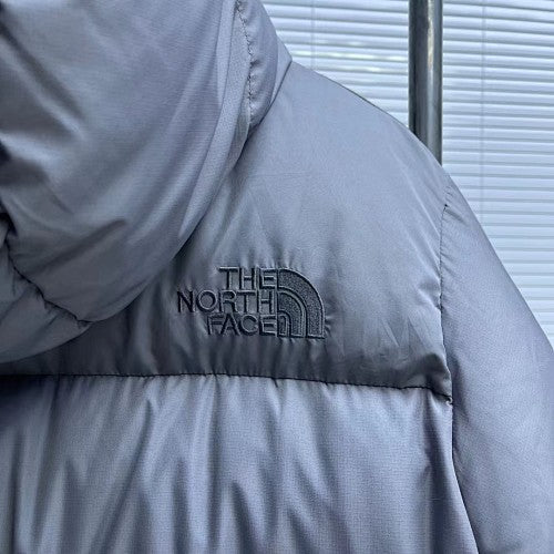 The North Face Purple Label Slate Gray Hooded Quilted Puffer Jacket