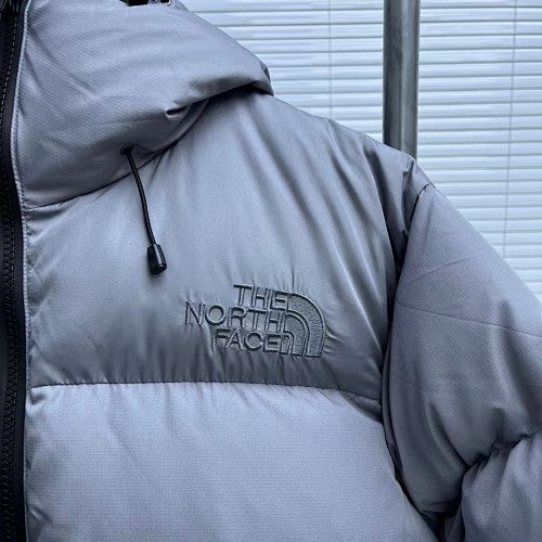 The North Face Purple Label Slate Gray Hooded Quilted Puffer Jacket
