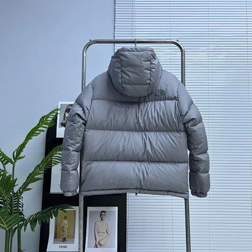 The North Face Purple Label Slate Gray Hooded Quilted Puffer Jacket