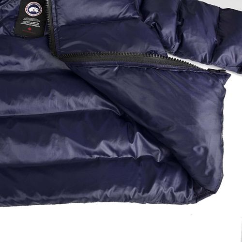 Canada Goose Navy Blue Hooded Quilted Puffer Jacket