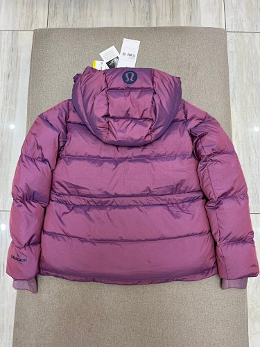 lululemon Mauve Purple Hooded Quilted Puffer Jacket