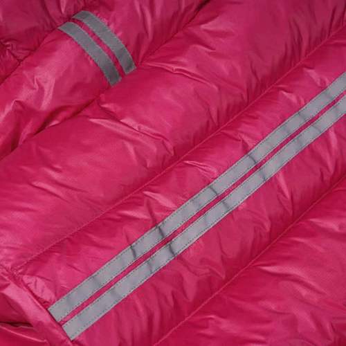 Canada Goose Hot Pink Hooded Quilted Puffer Jacket