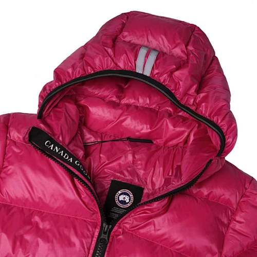 Canada Goose Hot Pink Hooded Quilted Puffer Jacket