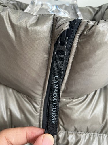 Canada Goose Glossy White Quilted Puffer Vest