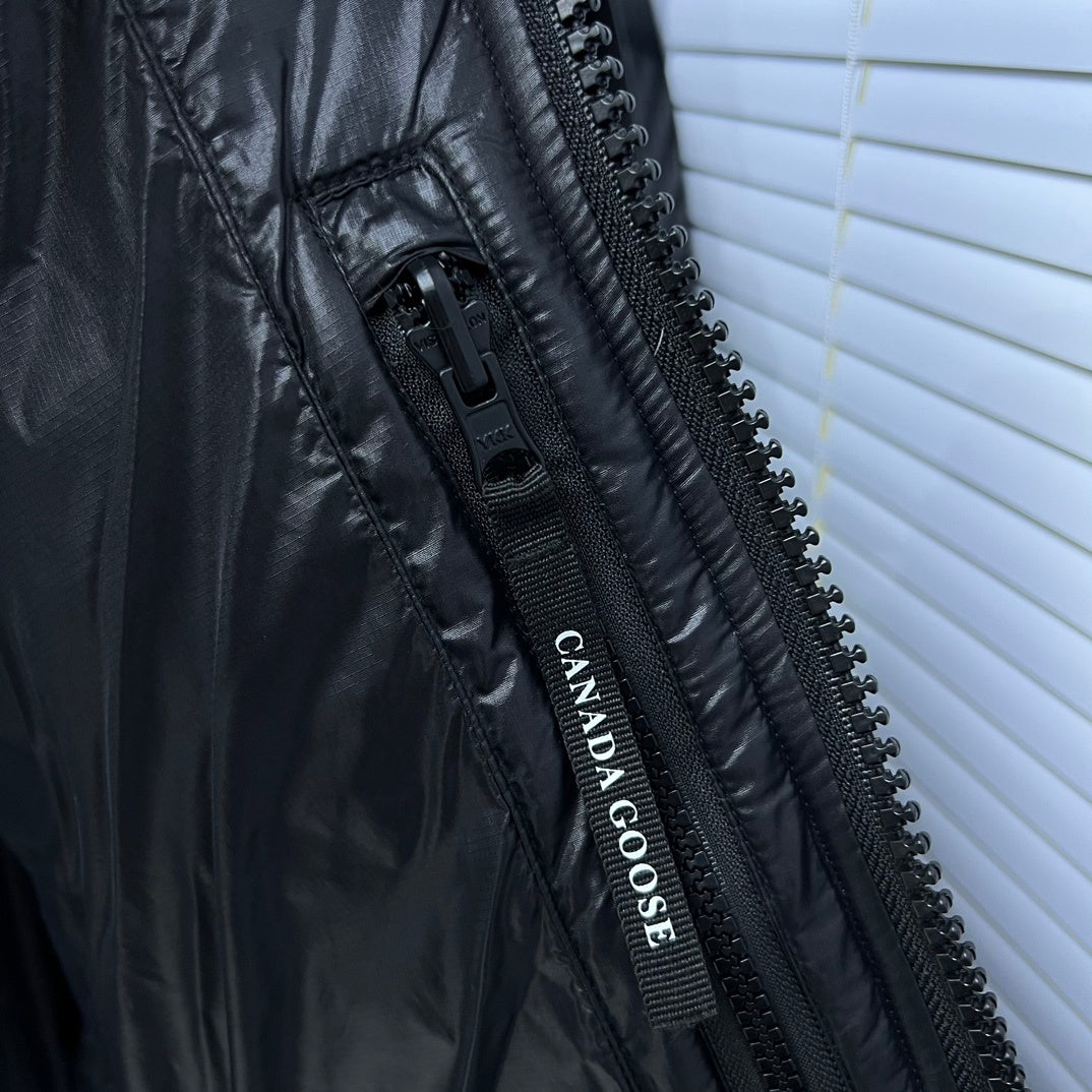 Canada Goose Black Hooded Quilted Puffer Jacket