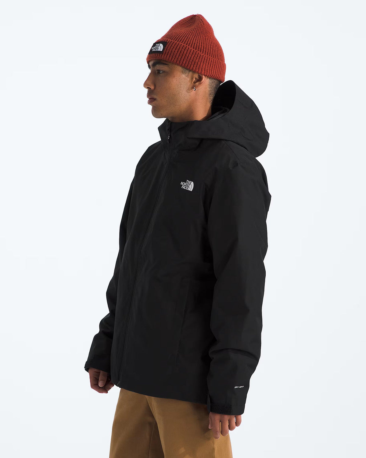 The North Face Black Hooded Full-Zip Shell Jacket