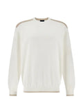 Paul & Shark crew-neck panelled sweater