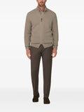 Boggi Milano full-zip jumper in cashmere wool
