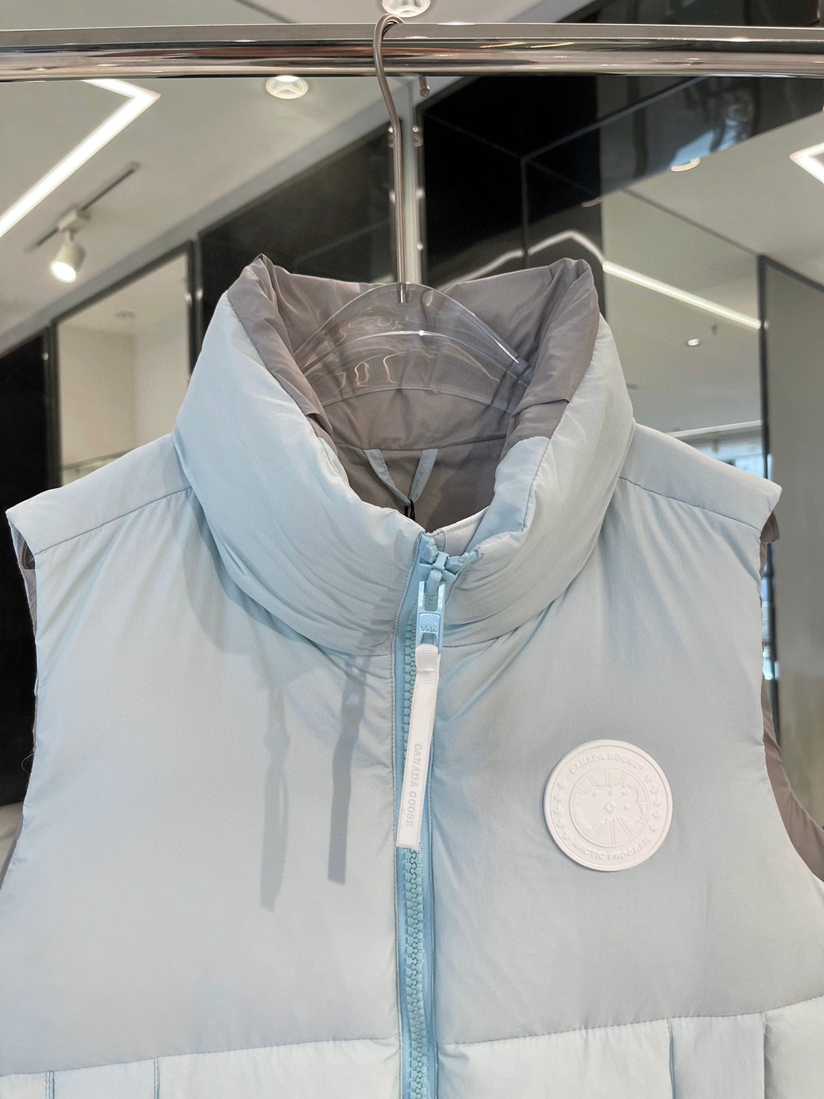 Canada Goose Ice Blue Quilted Puffer Vest
