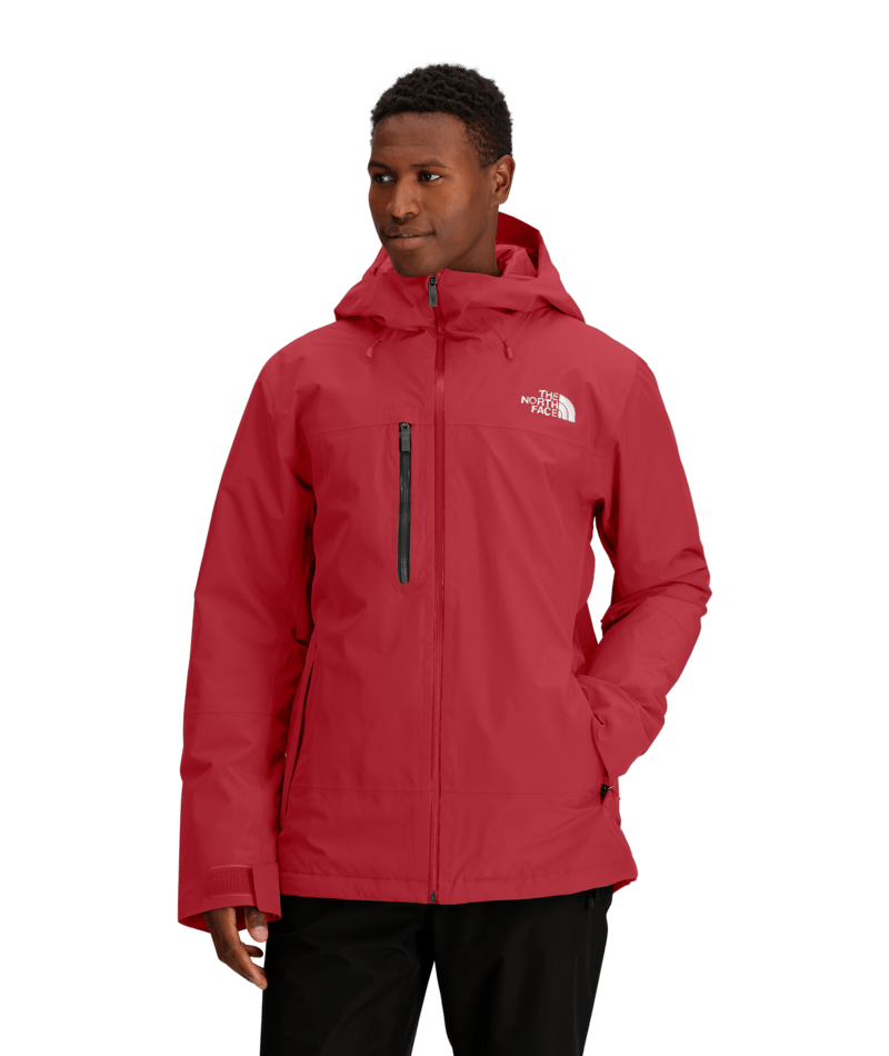 The North Face Red Hooded Full-Zip Shell Jacket