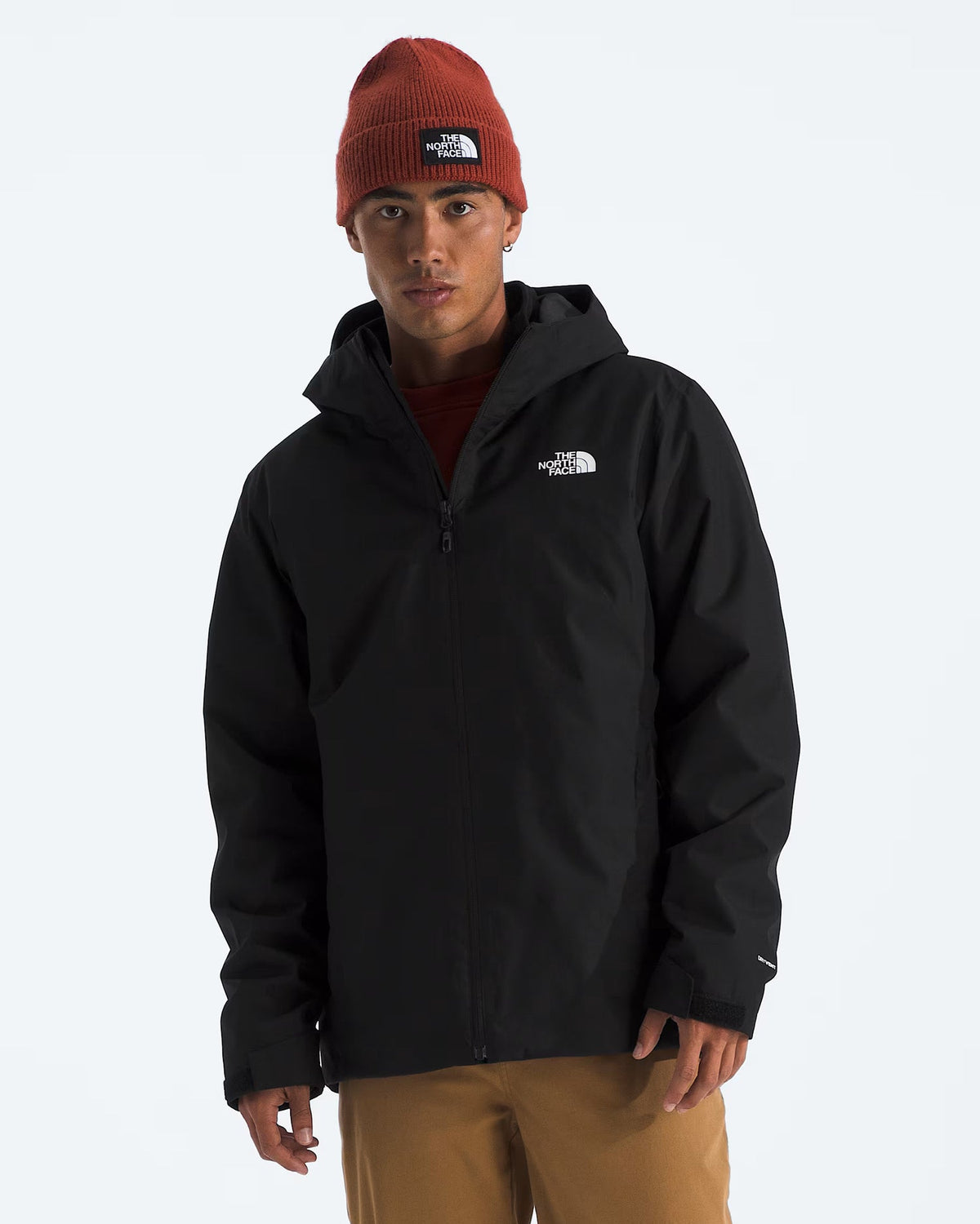 The North Face Black Hooded Full-Zip Shell Jacket
