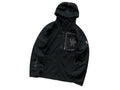Moncler Grenoble Black Graphic-Pocket Hooded Zip-Up Jacket