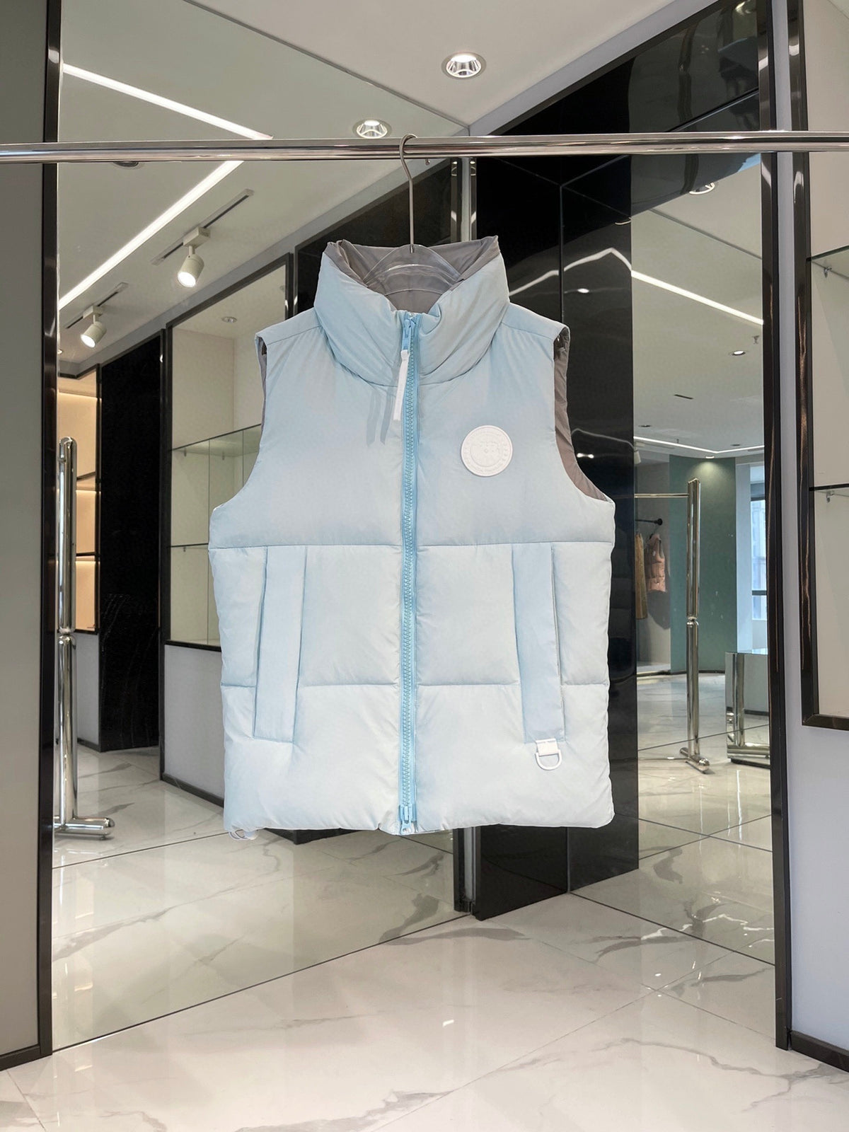 Canada Goose Ice Blue Quilted Puffer Vest