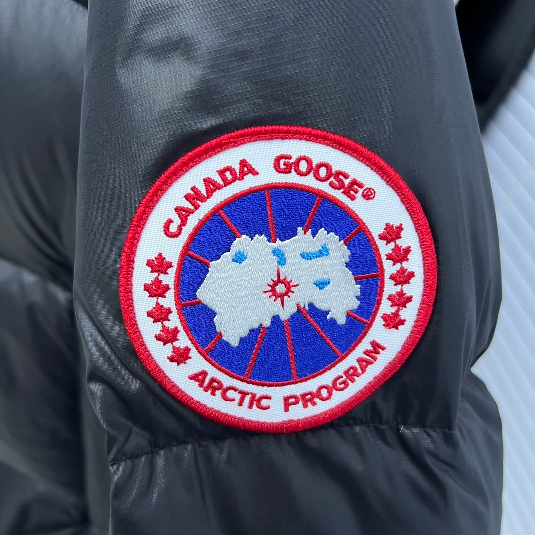 Canada Goose Black Hooded Quilted Puffer Jacket