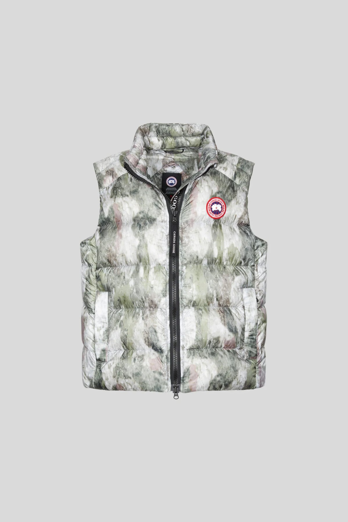 Canada Goose Sage Green Camo Quilted Puffer Vest