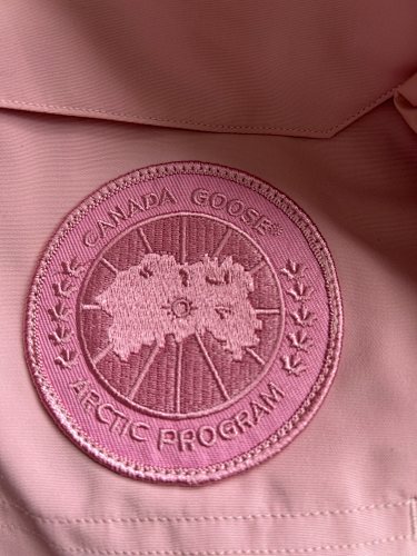 Canada Goose Dusty Pink Hooded Quilted Puffer Jacket