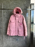 Canada Goose Dusty Pink Hooded Quilted Puffer Jacket