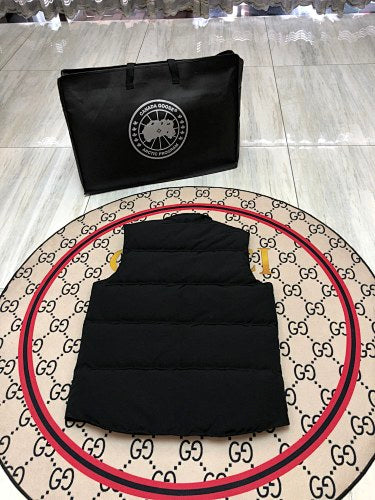 Canada Goose Black Classic Logo Quilted Puffer Vest
