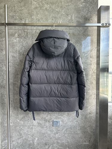 Canada Goose Charcoal Gray Hooded Quilted Puffer Jacket