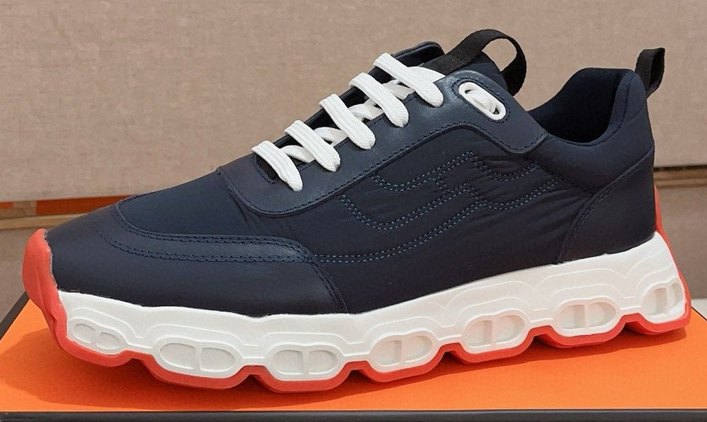 Hermès Men's Navy & White Sneakers